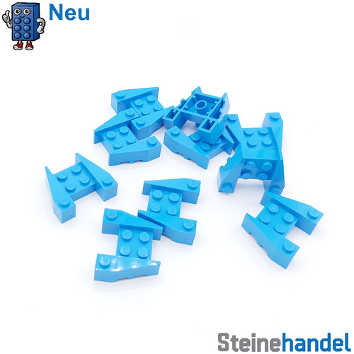 Lego 2x4 keilplatte mit - 1/2x4,