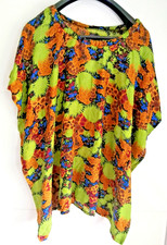 Kaftan, Strandkleid, Strandbluse, Überwurf, Gr: 40/42?, Farbe: Mehrfarbig