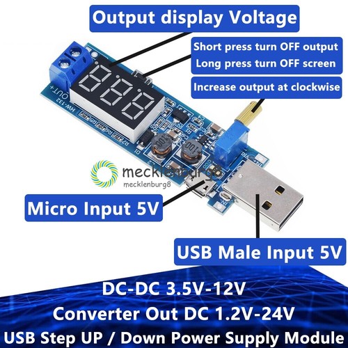 2v 24v usb step - dc-dc, 1.2v~24v