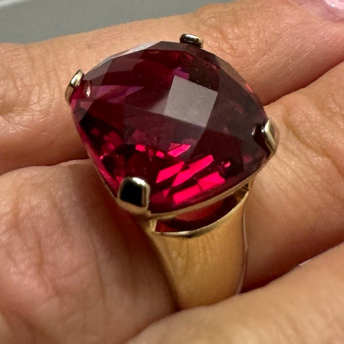 Cocktailring goldfarben