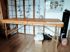 CLAPTZU mobile Massageliege mit Zubehör gebraucht