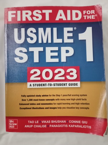 First aid for the usmle - first, 1