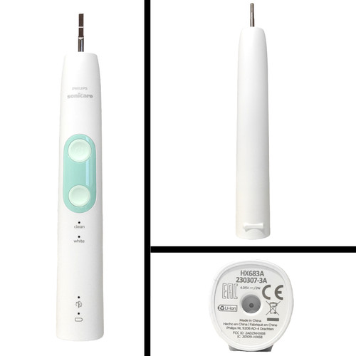 White toothbrush handle hx683a - white,