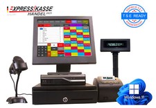 KASSENSYSTEM 15" TOUCH für  KIOSK LADEN MINIMARKT +SCANNER +KUNDENDISPLAY 2026 