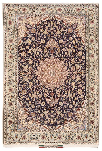 Semi antique isfahan rug - isfahan, /