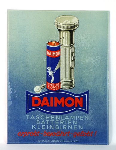 Werbeschild daimon - werbeschild,