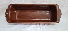 B11 Alte Backform Puddingform Keramik Steingut ? Vintage 1980-50er Jh. Braun