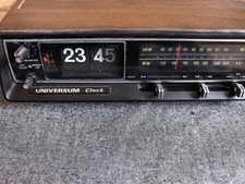 Klappzahlen Uhr  Radio Wecker Retro