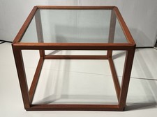 1960s Jointed Teak & Glass