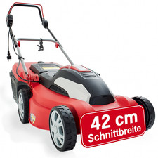 Elektro Rasenmäher 42 cm Schnittbreite 1800W 50L 230V Hand Schiebe Mäher Hecht