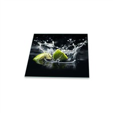 Herdabdeckplatte Abdeckung Ceranfeld Abdeckplatte Lemon Grün Schneidebrett Glas