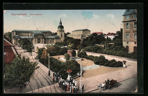 Ansichtskarte darmstadt - ansichtskarte,