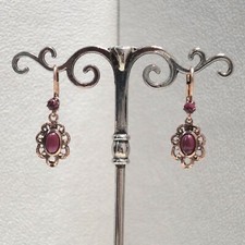 Granat schmuck ohrringe - granat,