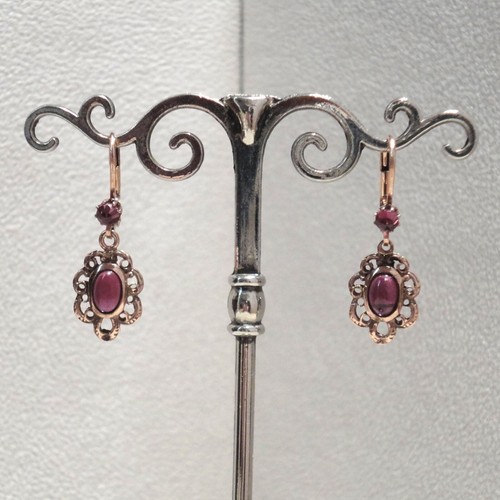 Granat schmuck ohrringe - granat,
