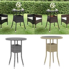 Gartentisch Ø60x75cm Hartglas