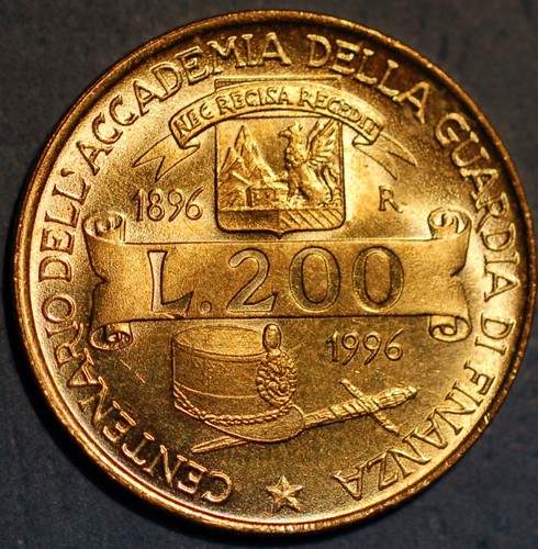 Italien 200 lire - lire, akademie