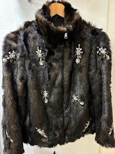 Elegante Kunstpelzjacke Damen Herbst-Wintermode schicke moderne Bolero Vintage