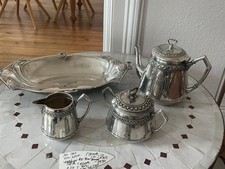 Art Deco Silber Service4teilig