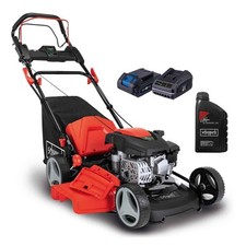 Scheppach Benzin Rasenmäher MS150-46E 7IN1 3,5PS mit Antrieb Breite 46cm + Öl