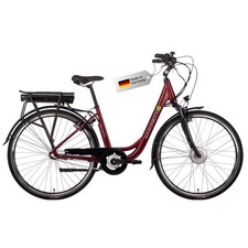 SAXONETTE E Bike Damen 28 Zoll mit Nabenmotor Rücktrittbremse 374.4WH 80KM Range