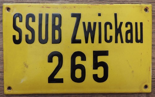 Emailleschild ssub zwickau - emailleschild,