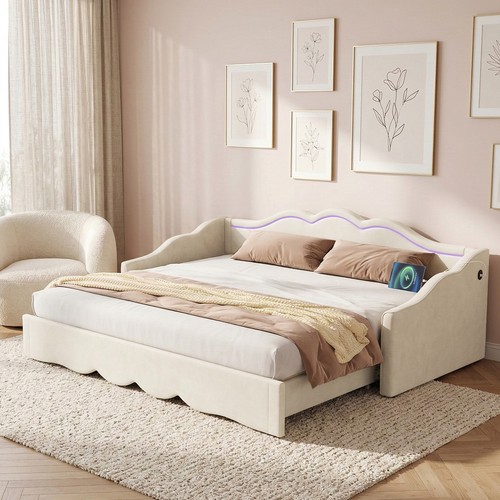 Polsterbett schlafcouch - polsterbett,