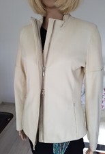 *REWARD LONDON Damen Leder Jacke Echtleder *Ivory*UK 10 / 36 /S*NP ca. 300€*