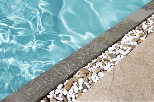 Pool umrandung granit - pool,