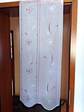 Scheibengardine, lila weiss,47x121cm von Albani