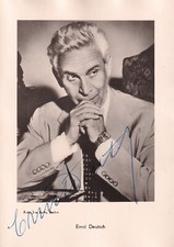Ernst Deutsch - z.B. "Der Dritte Mann" - Foto: Buhs - original signiert