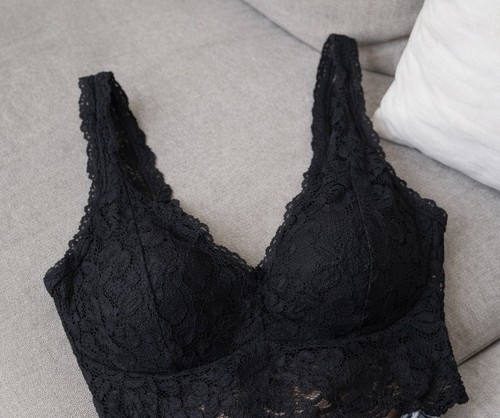 Top mit spitze - mit, xl