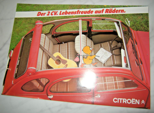 Prospekt citroen 2cv - 2cv, club