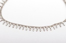 Feine Kropfkette Stahl Länge 27 cm Kropfketten für Tracht Kette -