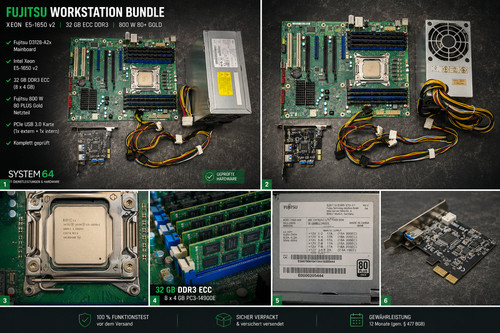 Fujitsu d3128 bundle - fujitsu, xeon