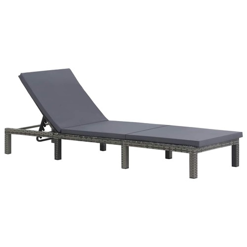 Sonnenliege poly rattan - sonnenliege,