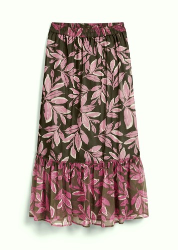 Neu chiffon rock mit floralem - neu, chiffon-rock