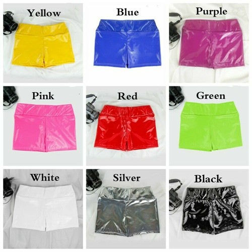 Damen lackleder shorts hot - lackleder,