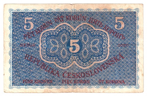 Tschechoslowakei kronen - tschechoslowakei,, 5