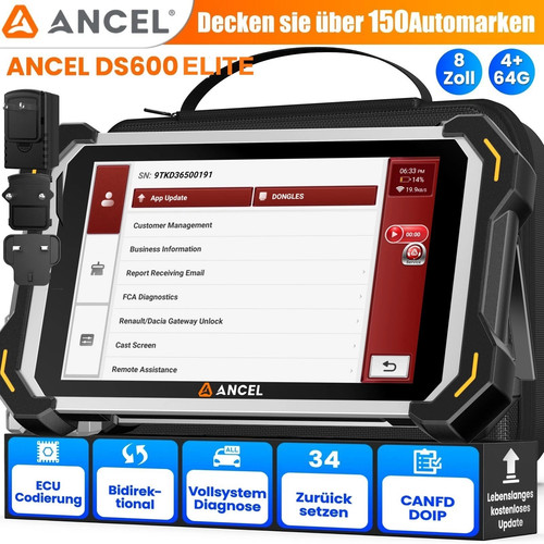 2026 ancel ds600 elite - elite, obd2