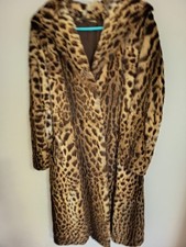 Ozelot Mantel Vintage +Hut EU