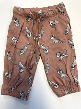 antebies Baumwoll Hose Jogger rosa mit Baby-Leoparden Gr. 56-62 #JEN