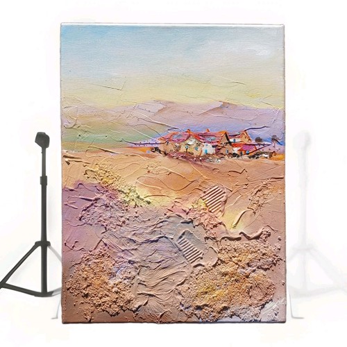 Original acrylbild bauernhof - original,