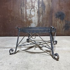 Altes Tischgestell, Tischbeine, Tisch Fuß, Schmiedeeisern / H38 DO60 DU93cm