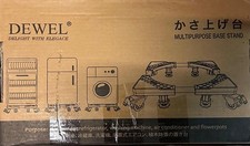 DEWEL Waschmaschinen Untergestell 250kg Kühlschrank Untergestell, Schwarz