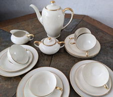 Rosenthal Else Goldrand Kaffeeservice 6 Pers. 19 tlg. wie neu