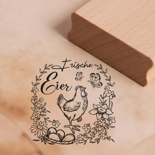 Eierkarton stempel frische - stempel,