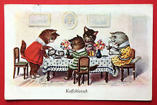 AK KATZE 1940 Katzen in Menschengestalt - Katzen Kaffeeklatsch    ( 7461