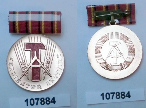 Ddr orden verdienter aktivist - ddr,