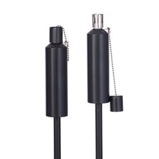 Fackeln Hussala Bologna Öl Edelstahl Gartenfackel 115 cm, 2 Stück, schwarz