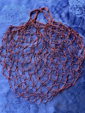 Vintage Einkaufsnetz weinrot